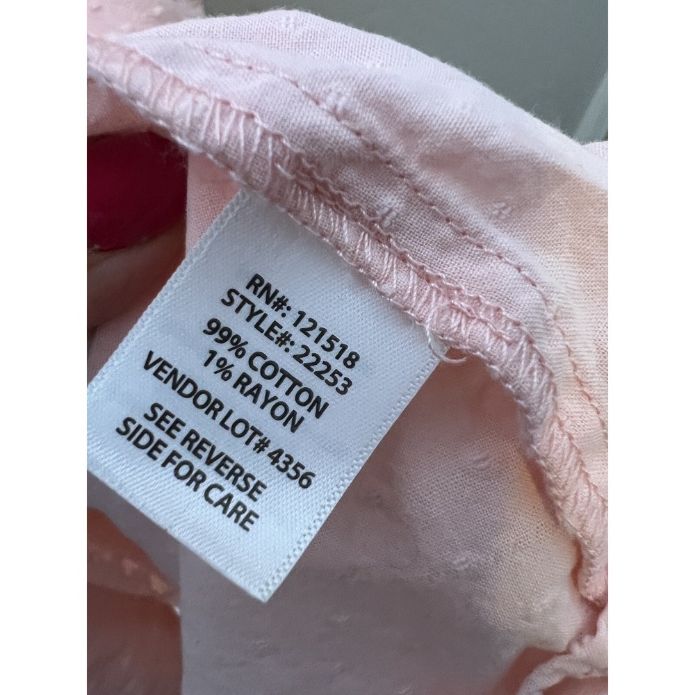 Light Pink Button-Front Women's Sleep Robe - Picture 4 of 6